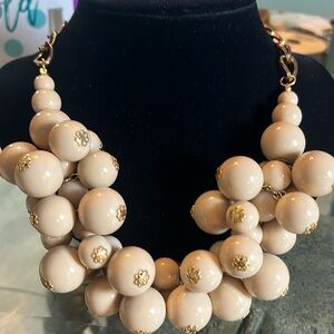 Talbots #114 Elegant Cream Beaded Necklace